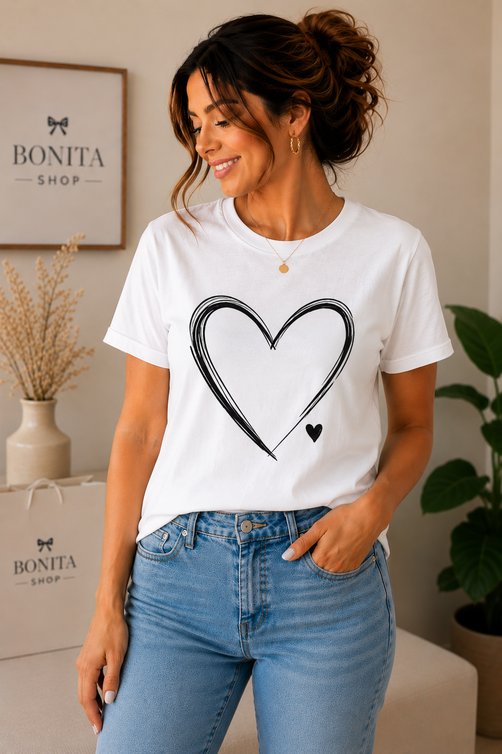 🤍 Blusa  "Corazón Simple"